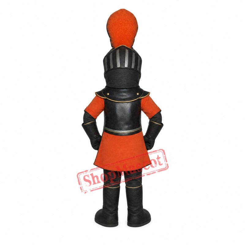 Red Knight Mascot Costume Red Knight Mascot Costume