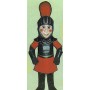 Red Knight Mascot Costume