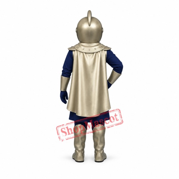 Silver Knight Mascot Costume Silver Knight Mascot Costume