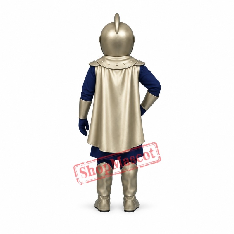 Silver Knight Mascot Costume Silver Knight Mascot Costume