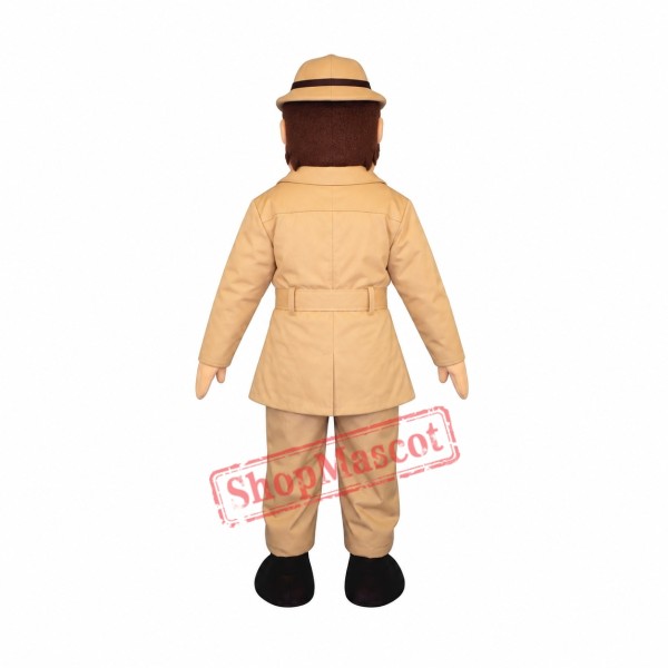 Safari Sam Mascot Costume Safari Sam Mascot Costume