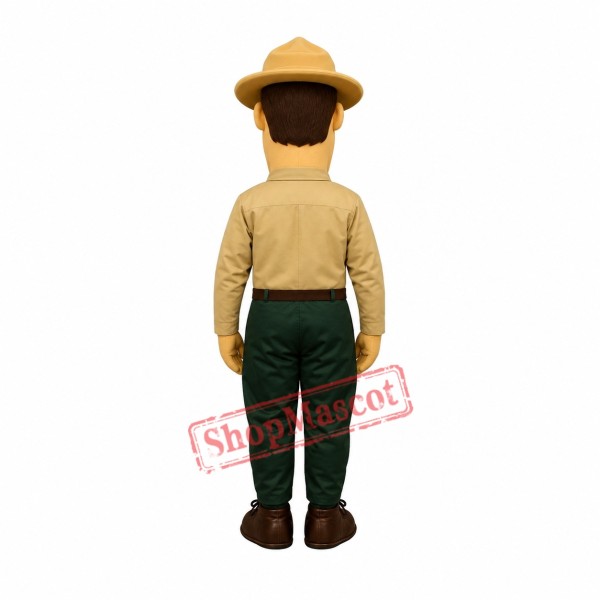 Warden Walt Mascot Costume Warden Walt Mascot Costume