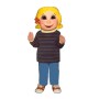 Yellow Hair Girl Mascot Costume