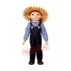 Farm Boy Mascot Costume Farm Boy Mascot Costume