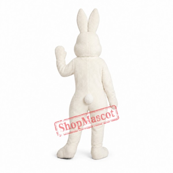White Bunny Mascot Costume White Bunny Mascot Costume