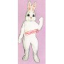 White Bunny Mascot Costume