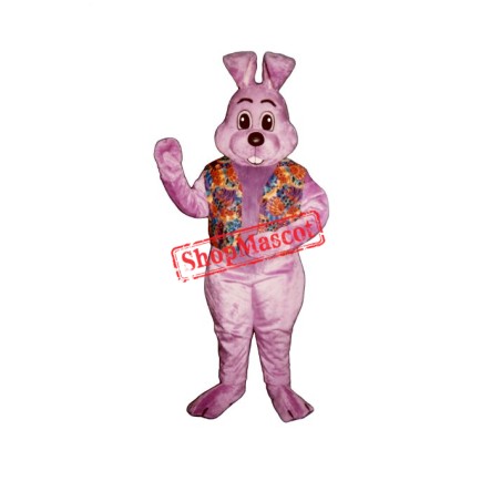 Lavender Louie Vest Bunny Mascot Costume
