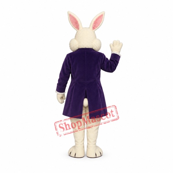 Wendell Rabbit-Purple Mascot Costume Wendell Rabbit-Purple Mascot Costume