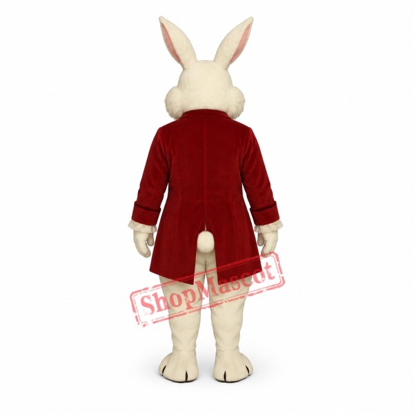 Wendell Rabbit-Red Mascot Costume Wendell Rabbit-Red Mascot Costume