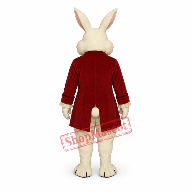 Wendell Rabbit-Red Mascot Costume Wendell Rabbit-Red Mascot Costume