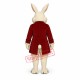 Wendell Rabbit-Red Mascot Costume Wendell Rabbit-Red Mascot Costume