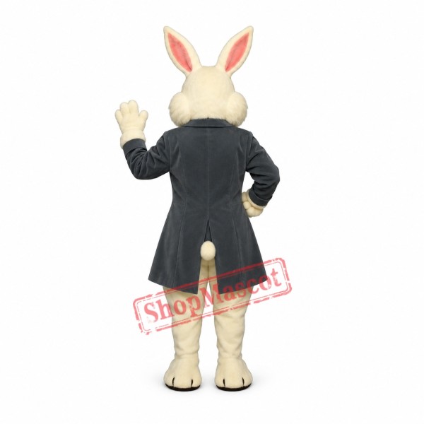 Wendell Rabbit-Blue Mascot Costume Wendell Rabbit-Blue Mascot Costume