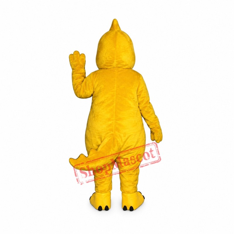 Cute Yellow Dinosaur Mascot Costume Cute Yellow Dinosaur Mascot Costume