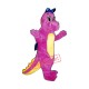 Dinah Dinosaur Bows Mascot Costume Dinah Dinosaur Bows Mascot Costume