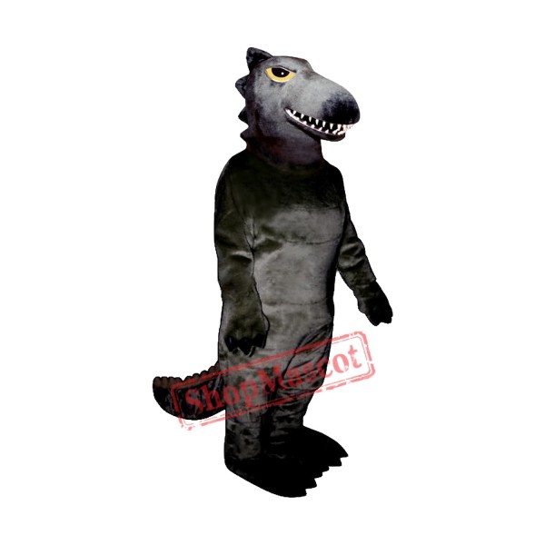 Black Dino Mascot Costume