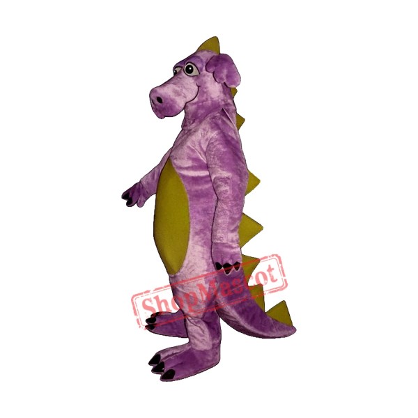 Purple Whimsical Dragon Mascot Costume Purple Whimsical Dragon Mascot Costume