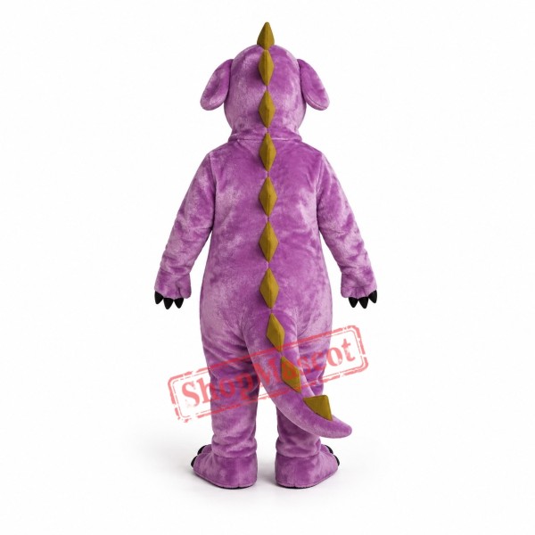 Purple Whimsical Dragon Mascot Costume