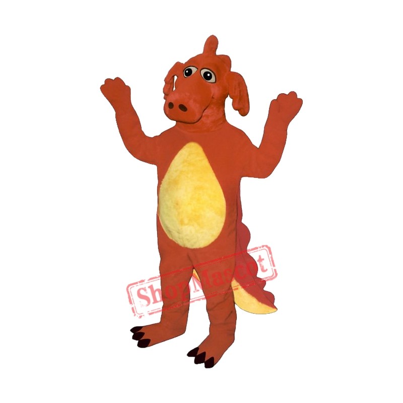 Red Dragon Mascot Costume Red Dragon Mascot Costume