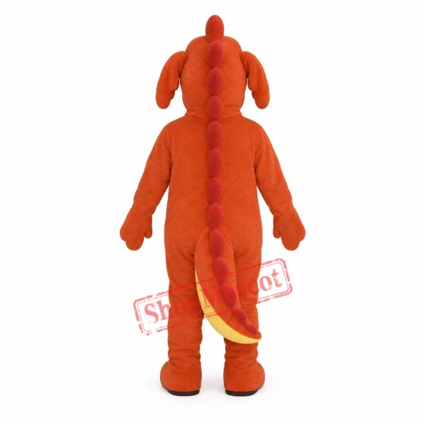 Red Dragon Mascot Costume