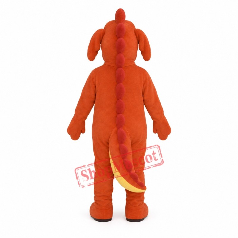 Red Dragon Mascot Costume Red Dragon Mascot Costume