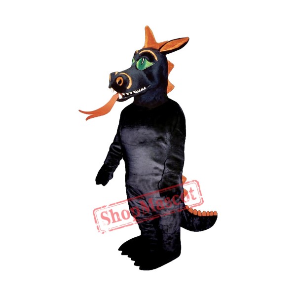 Fire Dragon Mascot Costume Fire Dragon Mascot Costume