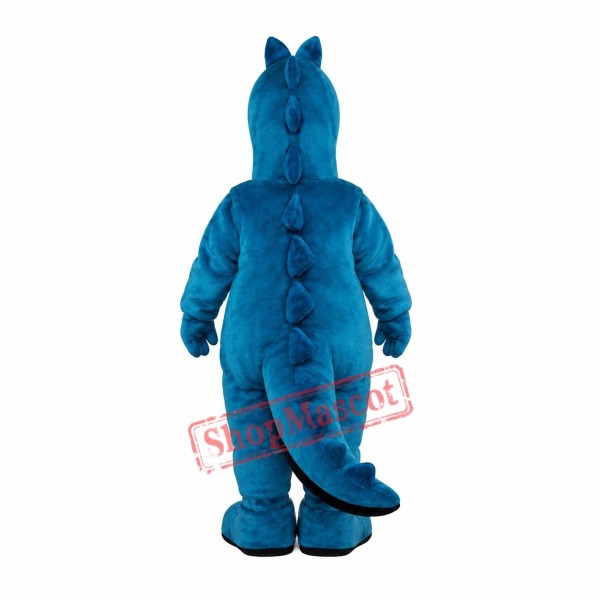 Blue Dino Mascot Costume Blue Dino Mascot Costume