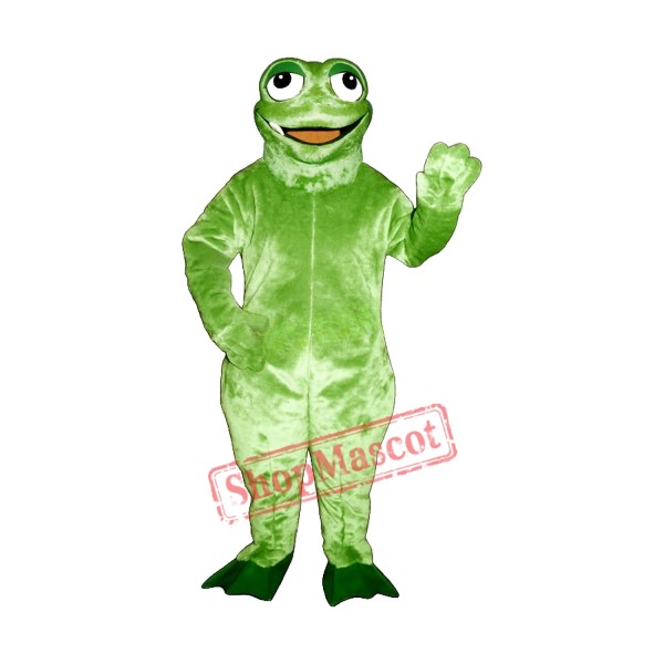Jaunty Frog Mascot Costume Jaunty Frog Mascot Costume