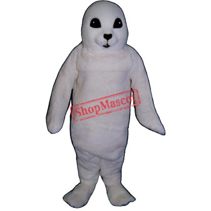 White Baby Seal Mascot Costume