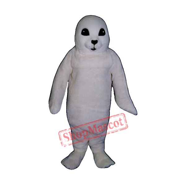 White Baby Seal Mascot Costume