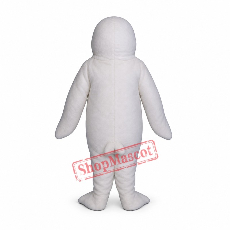 White Baby Seal Mascot Costume White Baby Seal Mascot Costume