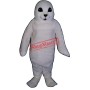White Baby Seal Mascot Costume