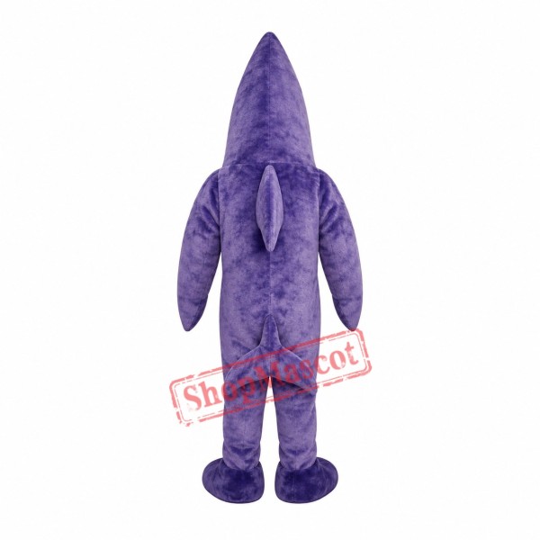 Purple Shark Mascot Costume Purple Shark Mascot Costume