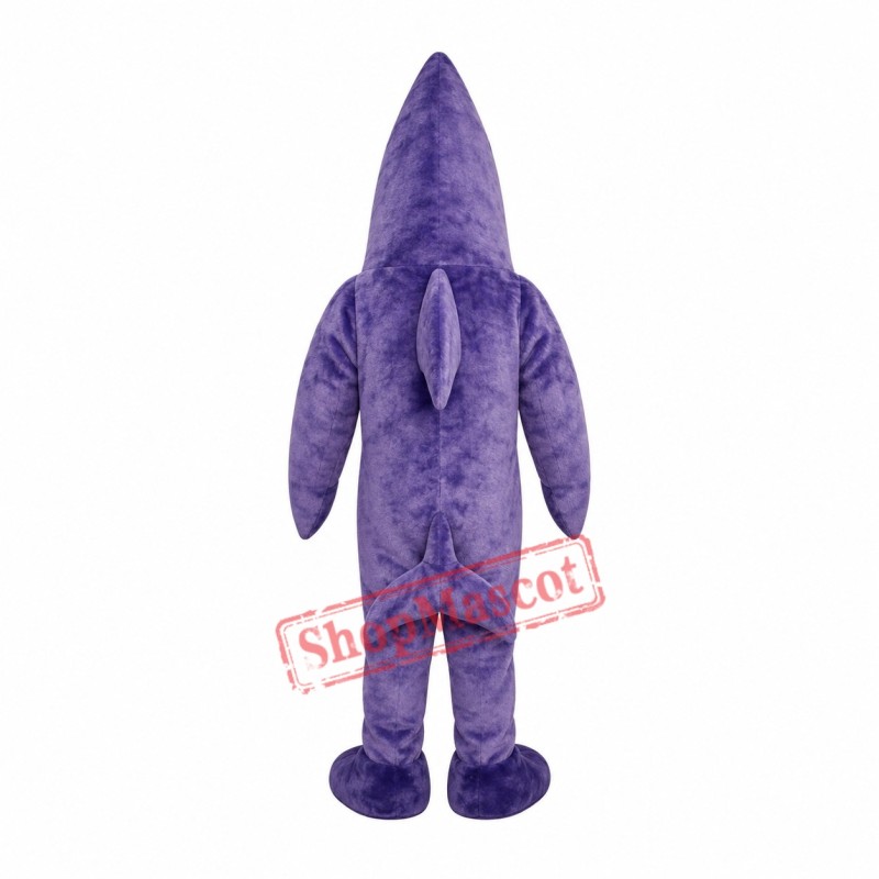 Purple Shark Mascot Costume Purple Shark Mascot Costume