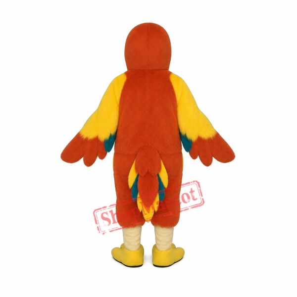 Red Parrot Mascot Costume Red Parrot Mascot Costume