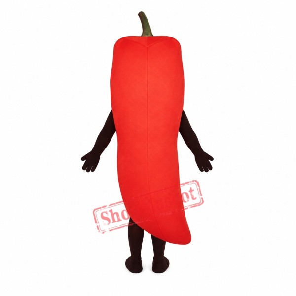Chili Pepper Mascot Costume Chili Pepper Mascot Costume