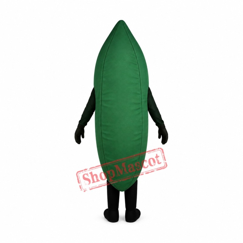 Green Bean Mascot Costume Green Bean Mascot Costume