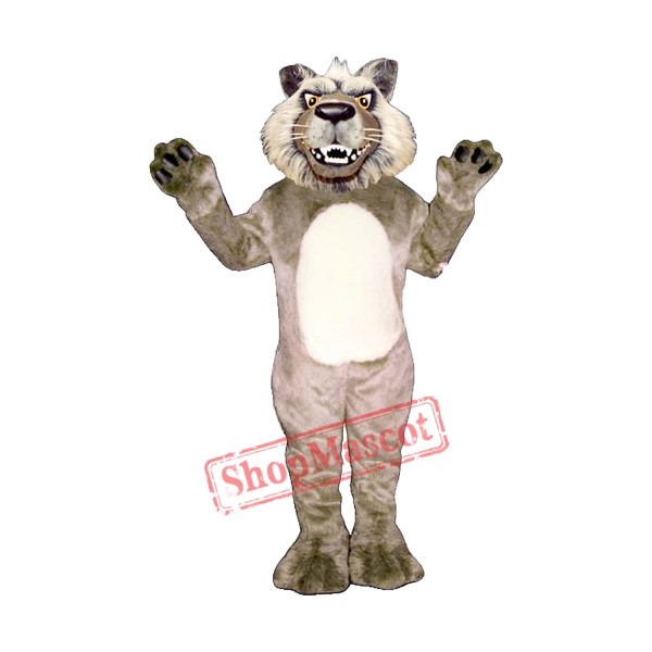Growling Wolf Mascot Costume