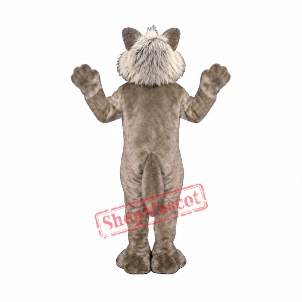 Growling Wolf Mascot Costume Growling Wolf Mascot Costume