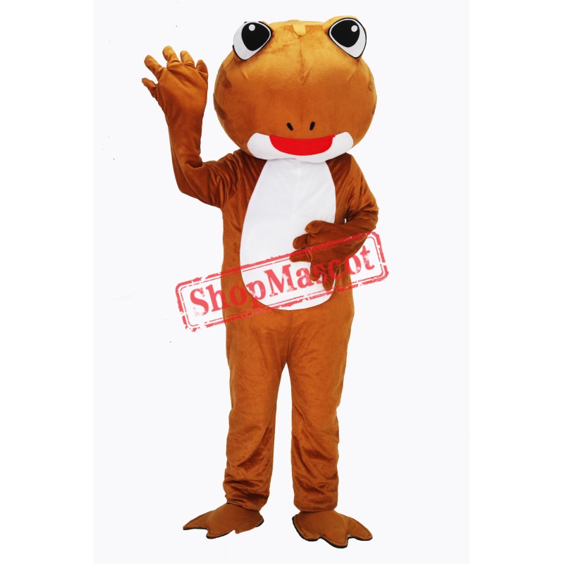 Brown Frog Mascot Costume Free Shipping