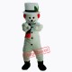 New Extra Round Snowman w Hat Scarf Mascot Costume