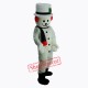 New Extra Round Snowman w Hat Scarf Mascot Costume