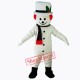 New Extra Round Snowman w Hat Scarf Mascot Costume