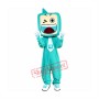 Green TV Set Mascot Costumes
