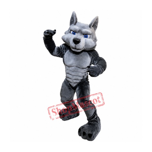 Power Wolf Mascot Costume Power Wolf Mascot Costume