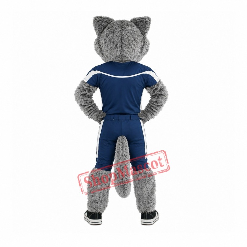 Sport Power Wolf Mascot Costume Sport Power Wolf Mascot Costume