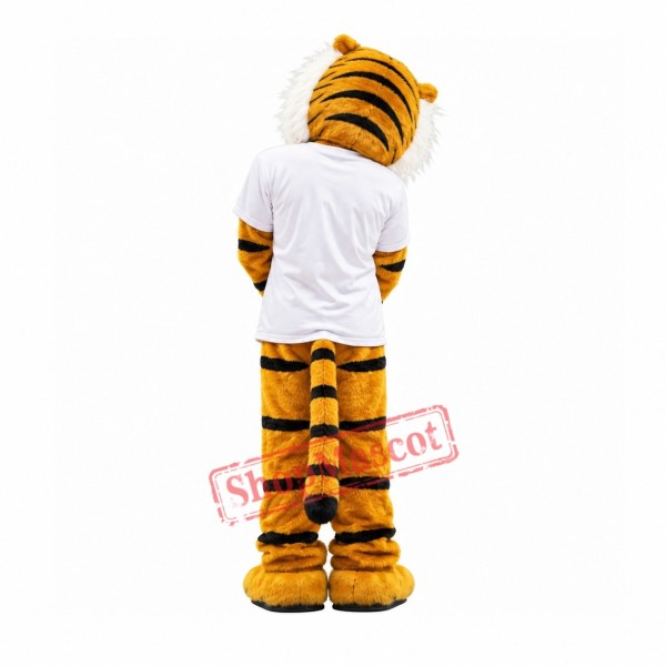 Happy Tiger Mascot Costume Happy Tiger Mascot Costume