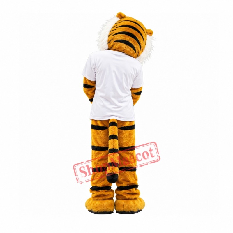 Happy Tiger Mascot Costume Happy Tiger Mascot Costume