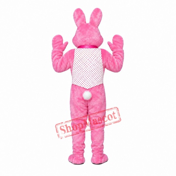 Adult Pink Bunny Mascot Costume Adult Pink Bunny Mascot Costume