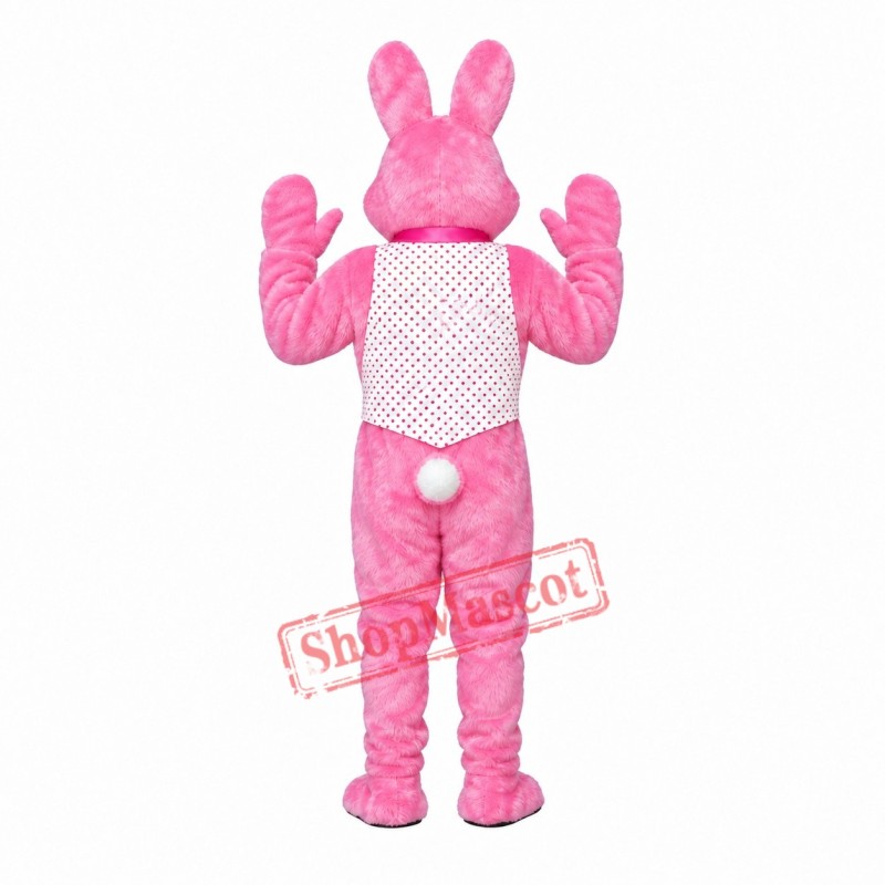 Adult Pink Bunny Mascot Costume Adult Pink Bunny Mascot Costume