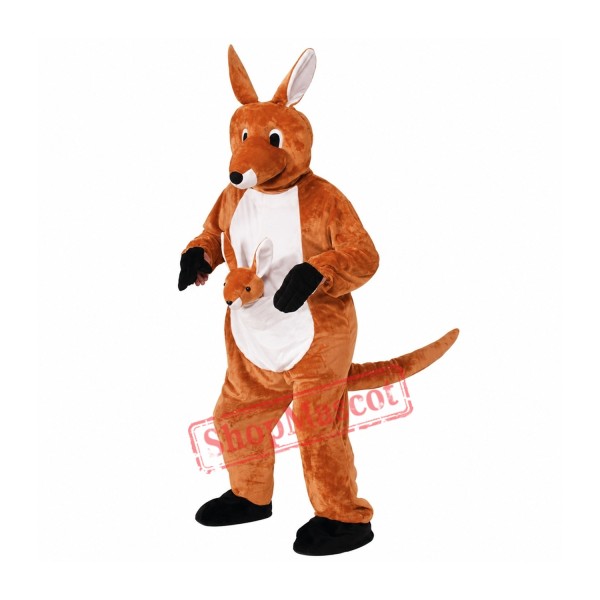 Jumpin Jenny Kangaroo Mascot Costume Jumpin Jenny Kangaroo Mascot Costume